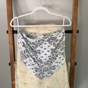 White paisley bandana top **WORN ONCE**